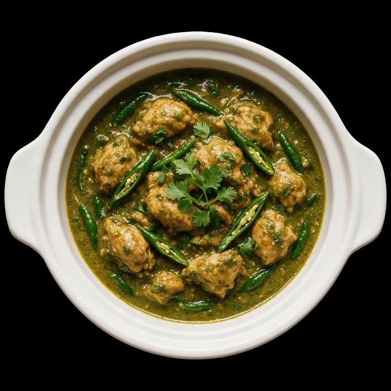 Chicken Green Chilli Handi